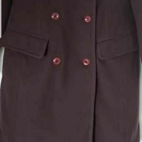 Esprit Chocolate Brown Wool Coat - Picture 4 of 9